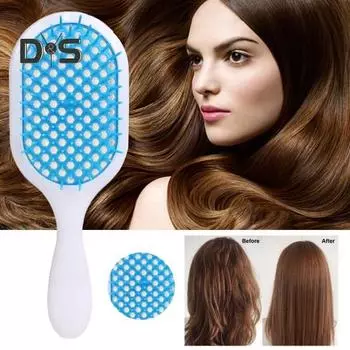 Щетка для полых волос в виде сот с мягкой щетиной, массаж головы, эргономичная ручка, для женщин и девочек, влажная и сухая, длинные вьющиеся, пушистые, для распутывания волос, для укладки фиолетовый