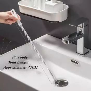 Щетка для прочистки труб, волос в ванной, щетка для чистки раковины, гибкий очиститель для слива, инструмент для удаления засоров на кухне