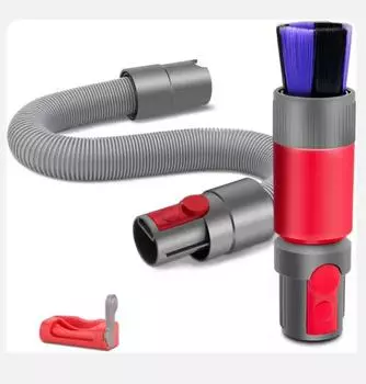 Щетка для пыли без царапин 2024 года + гибкий удлинительный шланг для беспроводного пылесоса Dyson V7 V8 V10 V11 V15, сменные детали