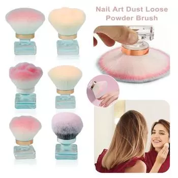 Щетка для пыли из мягкого искусственного волокна с противоскользящей пластиковой ручкой, многофункциональная D