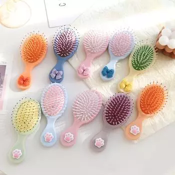 Щетка для распутывания волос, профессиональная маленькая щетка для распутывания волос, расческа для длинных, густых, тонких вьющихся волос Purple Bow