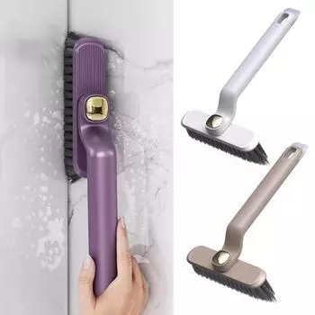 Щетка для щелей с эргономичной ручкой, без мертвых углов, с жесткой щетиной, вращающаяся на 360 градусов многофункциональная щетка для чистки щелей фиолетовый