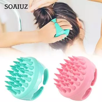 Щетка для шампуня, массажная щетка для головы, скребок для зуда головы, щетка для ванны, щетка для чистки кожи головы, бытовая щетка One Size розовый