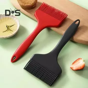 Щетка для силиконового масла без BPA, прочная, устойчивая к высоким температурам масляная щетка с подвесным отверстием чёрный