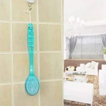 Щетка для скруббера для спины, массажер, новая длинная ручка для пар, щетка для мытья синий