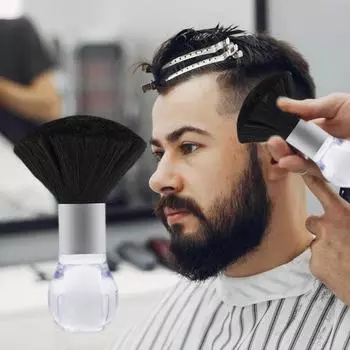 Щетка для сломанных волос Тщательная обработка Мягкий инструмент Прозрачная щетина широкого применения Нежная многофункциональная парикмахерская ручка Для подметания волос 1