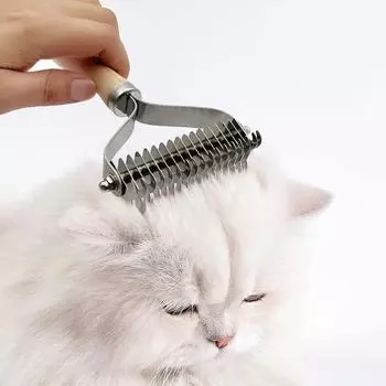 Щетка для собак/кошек, гребень для вычесывания подшерстка, расческа для удаления колтунов у собак, средства по уходу за собаками, инструмент