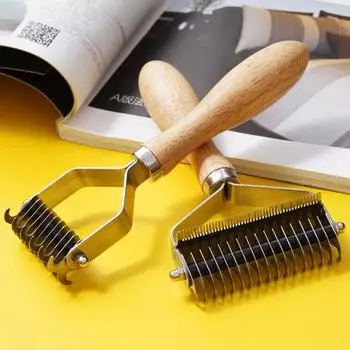 Щетка для собак/кошек, гребень для вычесывания подшерстка, расческа для удаления колтунов у собак, средства по уходу за собаками, инструмент