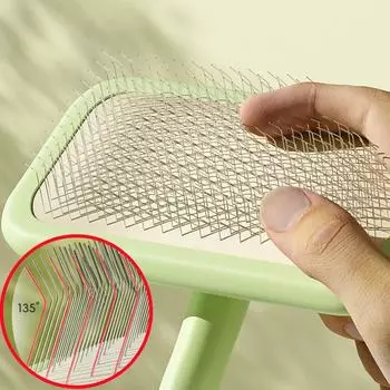 Щетка для собак, средство для удаления шерсти домашних животных, массажная щетка для кошек, расчески из нержавеющей стали для чистки шерсти собак, удобные щетки для ухода за домашними животными