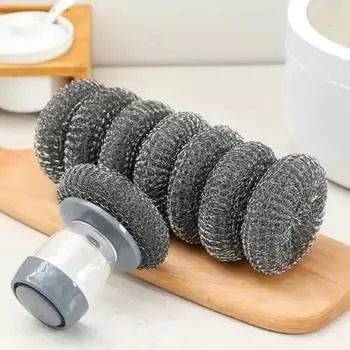 Щетка для уборки дома Полезные вещи для кухни Средство для мытья посуды Ржавчина Средство для удаления ржавчины из стали Комплект для одежды Обувь Мытье посуды M