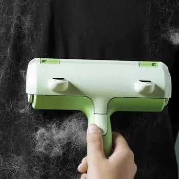 Щетка для удаления кошачьей шерсти, большой валик для удаления пуха домашних животных, портативный моющийся инструмент для чистки мебели, диванов и кошачьих пуховиков, многоразовый, самоочищающийся