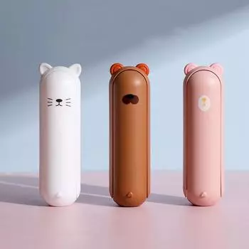 Щетка для удаления шерсти домашних животных, креативный портативный липкий ролик, многоразовый моющийся очиститель для одежды, шерсти, постельных принадлежностей белый