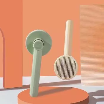 Щетка для удаления шерсти домашних животных, плавающая грязная щетка для чистки шерсти собак, кошек, гребень для удаления катышков, щенков, котят, массажные принадлежности для ухода белый