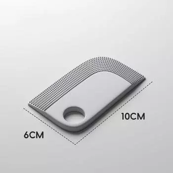 Щетка для удаления шерсти домашних животных, силиконовая щетка для удаления шерсти у собак, портативная бытовая щетка для удаления шерсти с дивана домашних животных, чистящие средства для ткани серый