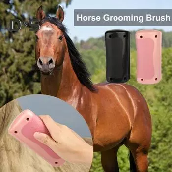 Щетка для удаления шерсти с лошадей, щетка для удаления шерсти домашних животных для длинных и короткошерстных собак, расческа для ухода за домашними животными с тонкими зубьями и нескользящей ручкой, подарок для всех любителей домашних животных чёрный