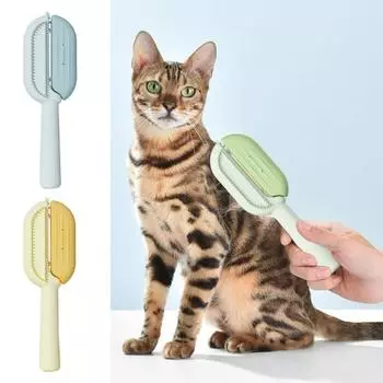 Щетка для удаления шерсти с резервуаром для воды для удаления плавающих волос, инструмент для ухода за домашними животными, кошками, домашние волосы домашних животных жёлтый