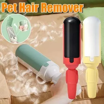 Щетка для удаления шерсти собак и кошек удаляет волосы домашних животных Валик для шерсти животных Диван-кровать Выборки для волос животных Щетка для удаления пуха Щетка для удаления кошачьей шерсти красный