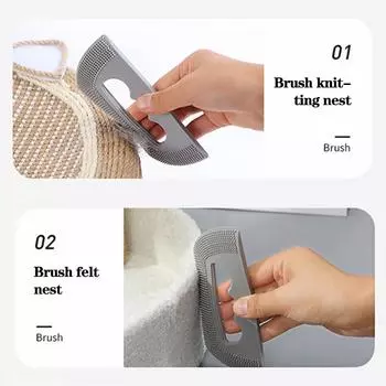 Щетка для удаления шерсти Собаки Кошки Мягкая резиновая щетка Скребок Инструменты для чистки катышков Легкий шариковый триммер Товары для животных 1pc