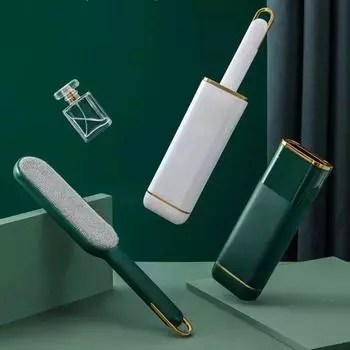 Щетка для удаления ворса с одежды, щетка для шерсти домашних животных и кошек, многоразовые статические щетки для чистки пыли, ручная портативная электростатическая шерстяная щетка белый