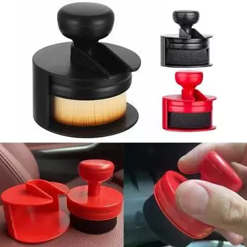 Щетка для ухода за шинами автомобиля с усовершенствованной щетиной из микрофибры Yellow