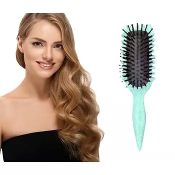 Щетка для укладки Baunce Curl Defining, щетка для волос из кабаньей щетины Щетка для укладки волос для распутывания, придания формы и определения локонов для женщин, меньше тянет слоновая кость