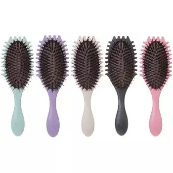 Щетка для укладки, распутывающая расческа для волос, расческа для волос, эргономичная ручка, многофункциональная расческа на воздушной подушке для домашней парикмахерской зелёный