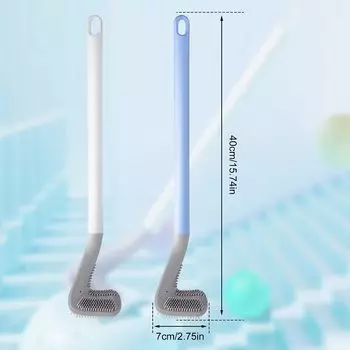 Щетка для унитаза FANTESI Golf, щетка для унитаза с длинной ручкой, силиконовая щетка для чистки ванной комнаты, щетка для чистки унитаза без мертвых углов