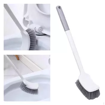 Щетка для унитаза, прочная эргономичная ручка, чаша для глубокой чистки