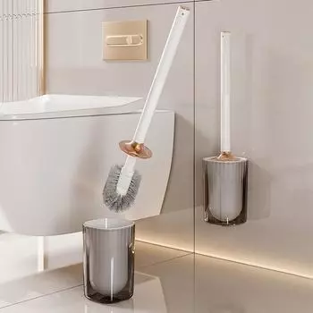 Щетка для унитаза с держателем, настенная щетка для унитаза с длинной ручкой, щетка для чистки туалета, инструменты для чистки туалета в ванной