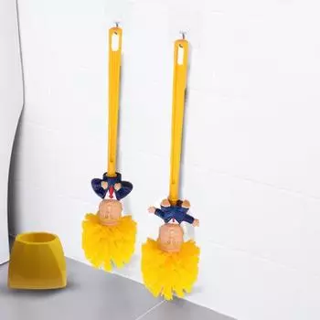 Щетка для ванной комнаты Yousheng Trump Comics с длинной ручкой, необычная туалетная щетка, функциональное чистящее средство для туалета, забавный инструмент для уборки ванной комнаты C