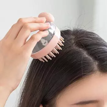 Щетка для ванны Add Liquid Bath Brush Массажная расческа для кожи головы Автоматическая щетка для шампуня Add Liquid Comfort Очищающая щетка для ванны с массажем Shampoo brush розовый