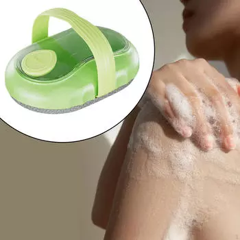 Щетка для ванны, аксессуар для купания, скребок для душа, релаксация, практичный для мужчин и женщин, мягкий и легкий Green