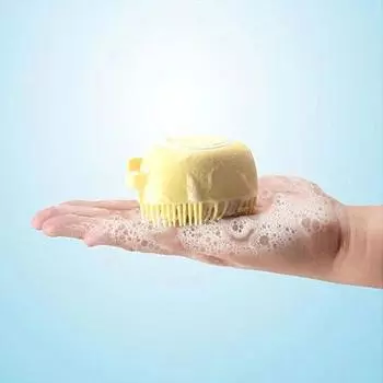 Щетка для ванны из меха домашних животных Мягкая силиконовая силиконовая щетка для ванны Безопасная массажная расческа для собак и кошек
