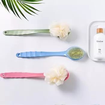 Щетка для ванны с мягкой щетиной и длинной ручкой для мытья спины