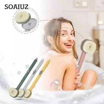 Щетка для ванны Щетка для ванны с длинной ручкой Банное полотенце Мяч для ванны Мягкие волосы Щетка для ванны на спине One Size зелёный