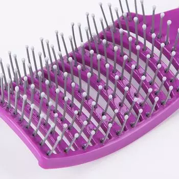 Щетка для волос, массажная расческа для кожи головы, щетина и нейлон, женская щетка для влажных вьющихся волос, распутывающая волосы для салона, парикмахерские инструменты для укладки