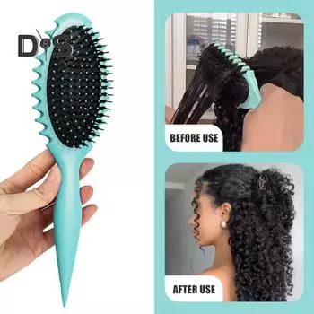 Щетка для волос с мягкой щетиной для массажа кожи головы, расческа на воздушной подушке, расческа для формирования вьющихся волос, распутывающая щетка для укладки, женский парикмахерский инструмент