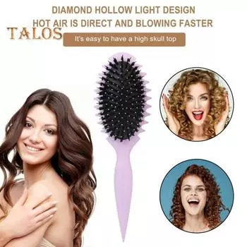 Щетка для волос с мягкой щетиной для массажа кожи головы, расческа на воздушной подушке, расческа для формирования вьющихся волос, распутывающая щетка для укладки, женский парикмахерский инструмент розовый