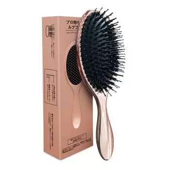 Щетка для волос Щетка для кожи головы для красивой головы Спа Уход за волосами Расческа высокой плотности Щетка из щетины кабана Щетка из свиной щетины Щетка для кожи головы Щетка для выдувания Щетка для кожи головы розового золота