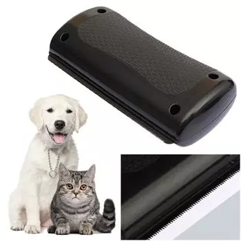 Щетка для вычесывания шерсти домашних животных, инструмент для вычесывания узелков шерсти домашних животных, предназначенный для домашних животных с длинной или короткой шерстью чёрный