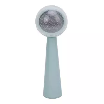 Щетка для вычесывания шерсти домашних животных, удобная ручка, нежный массаж, щетка для ухода за длинной и короткой шерстью собак и кошек зелёный