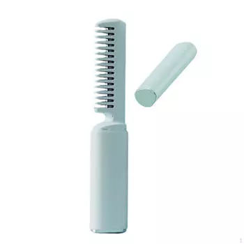 Щетка для выпрямления волос с функцией быстрого нагрева и зарядкой через USB для женщин зелёный