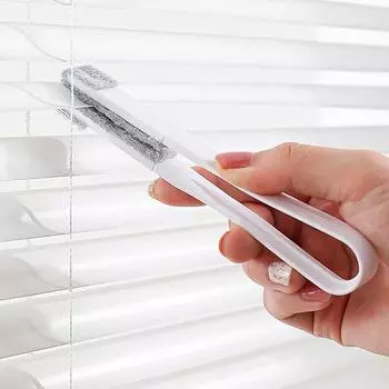 Щетка для жалюзи и жалюзи с 6 сменными головками, инструмент для чистки вентиляционных отверстий автомобиля, щелей в кондиционере, гаджетов для мойки щелей и трещин белый