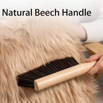 Щетка из натуральной древесины с щетиной, антистатическая настольная мельница для бара, кофейный порошок, щетки для чистки, метла для подметания домашней кровати