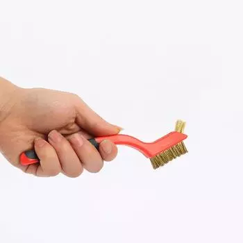 Щетка из нержавеющей стали 7 дюймов, щетка для чистки латуни, полировка, удаление ржавчины, металлическая проволока, набор инструментов для чистки, 3 предмета