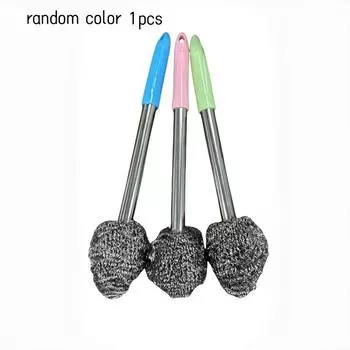 Щетка из нержавеющей стали с удлиненной ручкой - Прочная, Нетоксичная | Незаменима для тщательной уборки туалетов и кухонь | Эргономичная рукоятка