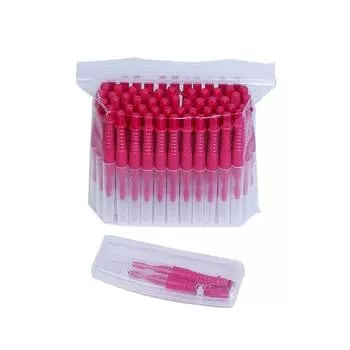 Щетка межзубная Smile Brush I-type SSSS 0,6мм красная, 50 шт., 1 шт.