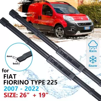 Щетка переднего стеклоочистителя автомобиля для FIAT Fiorino Type 225 2007 ~ 2022, аксессуары для лобового стекла 2009 2011 2013 2015 LHD