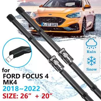 Щетка переднего стеклоочистителя автомобиля для Ford Focus 4 2018 2022 MK4, щетки для лобового стекла, омыватель, автомобильные аксессуары Left Hand Drive
