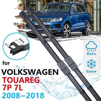 Щетка переднего стеклоочистителя автомобиля для VW Volkswagen Touareg 7P 7L Rline 2008 ~ 2018, щетки для лобового стекла, аксессуары для омывателя 2011 Left Hand Drive